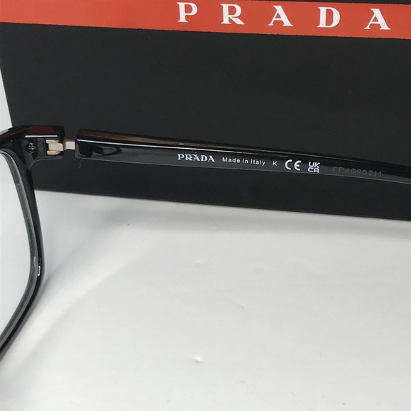 New - 💯 original Prada Linea Rossa Eyeglasses Men's LifestyleVPS-05M Black Rub… - Picture 13 of 13